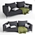 Rove Concepts Hugo Modern Sofa 3D model small image 1