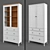 HEMNES Glass-door Cabinet 3D model small image 2