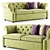 Modern Luxe: Domingo Salotti BENJAMIN Sofa 3D model small image 1