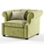 Elegant Benjamin Armchair: Perfect Comfort and Style 3D model small image 1