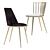 Sleek Aurora Chair: Modern Elegance for Every Space 3D model small image 1