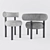 Elegant Cassia Fat Chairs 3D model small image 2