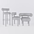 Elegant Cassia Fat Chairs 3D model small image 3