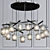 Luxury PeriGold Chandelier 3D model small image 1