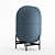 Cocoon-Style Solo Seater: Capsule Armchair 3D model small image 2