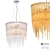 Elegant Icicle Suspension Light 3D model small image 1