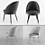 Luxury Roche Velvet Dining Chairs 3D model small image 2