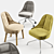 Elegant Elin Chair: Swedish Design Masterpiece 3D model small image 1