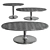 Elegant Aluminum Coffee Tables 3D model small image 1