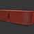 Modern Tambour Media Cabinet: Sleek Design, Spacious Storage 3D model small image 3