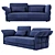 Elegant Cierre Eva Due Sofa 3D model small image 2