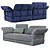 Elegant Cierre Eva Due Sofa 3D model small image 3