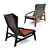 Modern Designer Molteni&C D.156.3 Chair 3D model small image 1