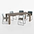 Elegant Dining Set: Ditte Chair, Yama Table & More 3D model small image 2