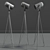 Sleek Carronade 360M Floor Lamp 3D model small image 2