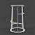 Elegant Tancy Barstool SH750 3D model small image 1