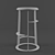 Elegant Tancy Barstool SH750 3D model small image 3