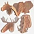 Wildlife Wonders: 3D Animal Trophy Heads 3D model small image 1