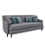 Elegant Nino Kelly Sofa 3D model small image 1