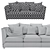 Victor XL Sofa - Modern and Spacious 3D model small image 2
