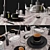 Zara Home Tableware Set 3D model small image 2