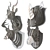 Unique Animal Trophy Wall Decor 3D model small image 2