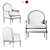 Elegant Taillardat Carpentier Armchair: 3D Model 3D model small image 2