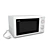 Stylish White Microwave Gorenje 3D model small image 1