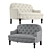 Stylish Janay Loveseat: A Cozy and Elegant Addition to Your Home 3D model small image 1