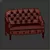 Stylish Janay Loveseat: A Cozy and Elegant Addition to Your Home 3D model small image 3