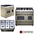 Bertazzoni HERITAGE Gas Stove 3D model small image 1