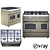 Bertazzoni HERITAGE Gas Stove 3D model small image 2