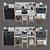 IKEA Work Zone Furniture Set 3D model small image 2