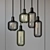 Modern Smoke Black and Green Pendant Lighting 3D model small image 1