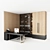 Elegant Office Cabinet 3D model small image 1