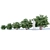 Opulent Physocarpus Opulifolius: 5 Sizes 3D model small image 3