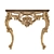 Isabella Console: Handcrafted Elegance for Your Home 3D model small image 2