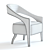 West Elm Wolseley Armchair: High-Detailed 3D Model 3D model small image 2