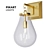 Title: Droplet Brass Glass Sconce 3D model small image 1