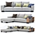 Elegant Lightpiece Sofa by Citterio 3D model small image 1