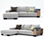 Elegant Lightpiece Sofa by Citterio 3D model small image 2