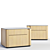 Modern AGERA Nightstand: Sleek Design, Spacious Storage 3D model small image 2