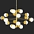 Vintage Stilnovo Globe Cluster Chandelier 3D model small image 1