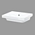 CITY 50: Sleek & Elegant Inset Sink 3D model small image 1