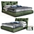 Modo Letti: Contemporary Fabric Bed 3D model small image 1