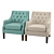 Elegant Rogersville Armchair: Timeless Comfort 3D model small image 1