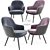 Walter Knoll 375 Dining Chair: Sleek & Stylish 3D model small image 1