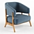 Sleek Enez Armchair | Modern Design 3D model small image 2