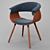 Holt Mid-century Modern Accent Chair 3D model small image 1