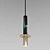 Sleek Modern Pendant Light 3D model small image 1